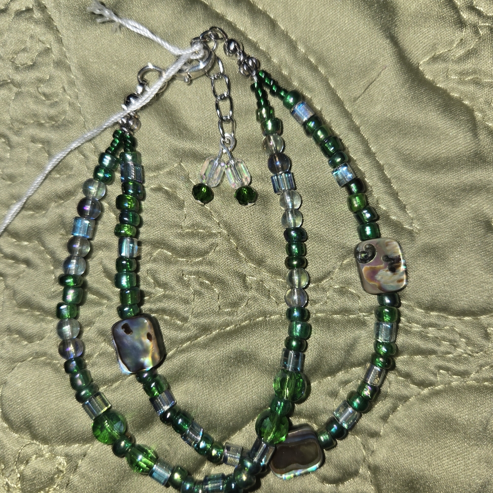 Elegant Green Beaded Necklace